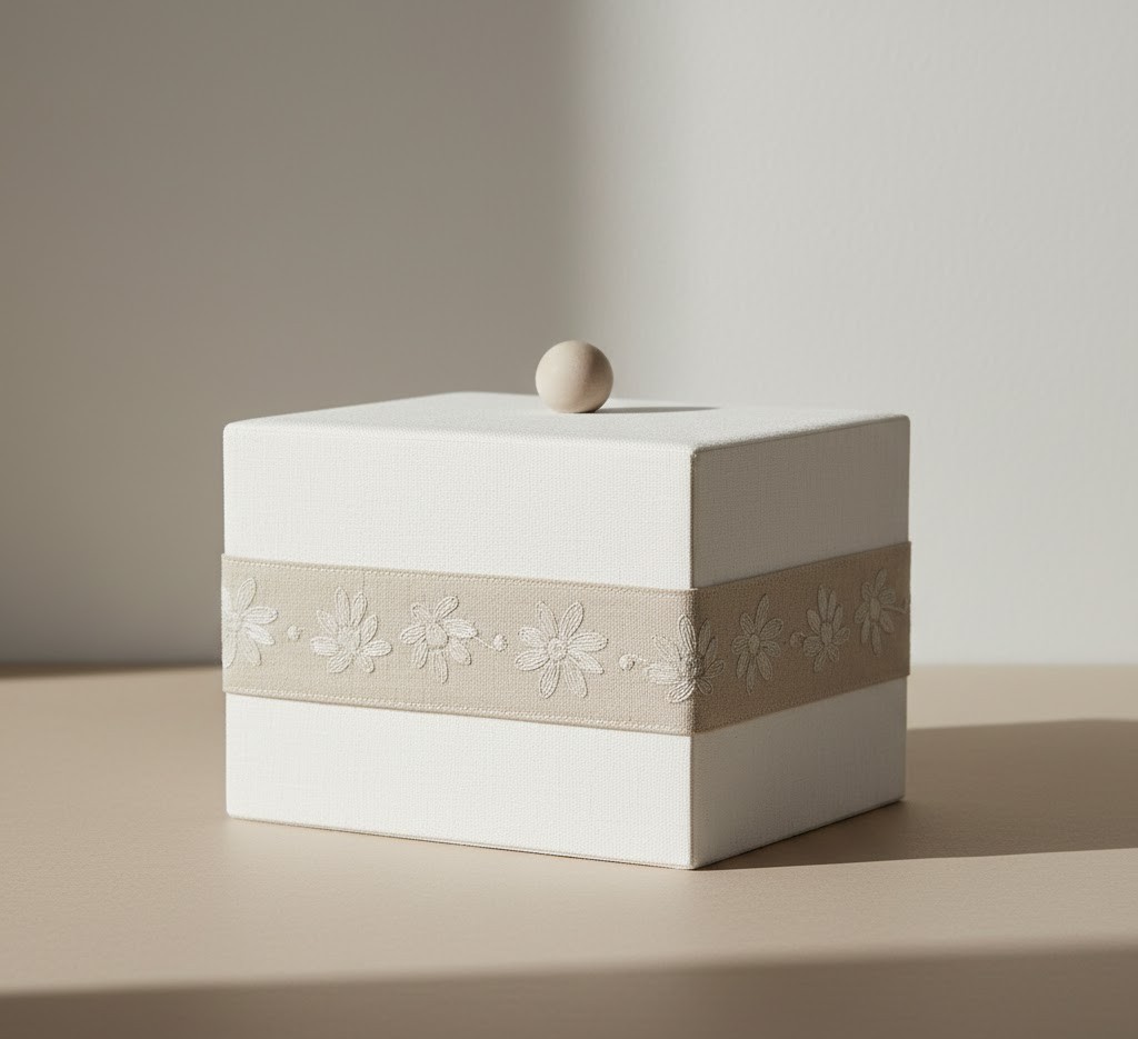 Decoratieve linnen doos